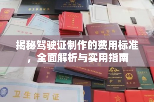 代县揭秘驾驶证制作的费用标准，全面解析与实用指南