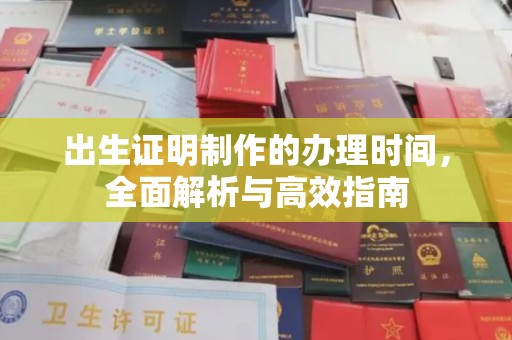 代县出生证明制作的办理时间，全面解析与高效指南
