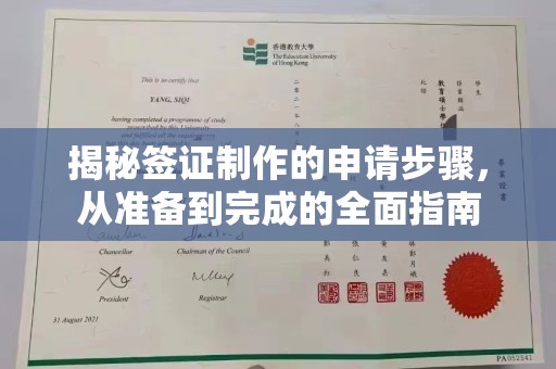 代县揭秘签证制作的申请步骤，从准备到完成的全面指南