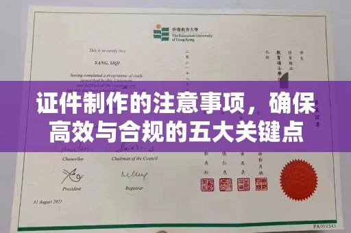 代县证件制作的注意事项，确保高效与合规的五大关键点